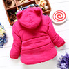 Winter cute children's cartoon down jacket with hood, 2020, children's clothing, floral print, increased thickness