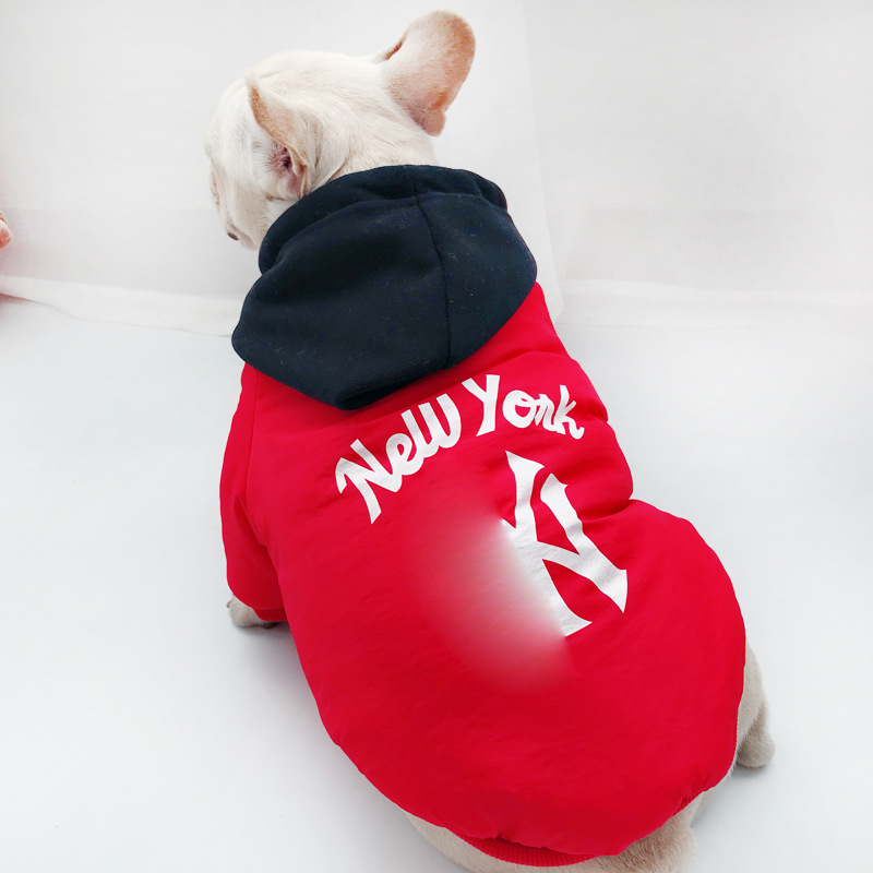 Trendy Brand Dog Kitten Letter Printed Cotton Clothes Pet Clothes Cat Teddy Jacket Small Dog Autumn and Winter Clothing Trendy Brand Dog Kitten Letter Printed Cotton Clothes Pet Clothes Cat Teddy Jacket Small Dog Autumn and Winter Clothing