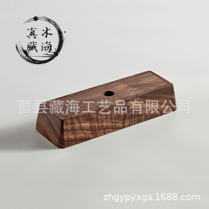 厂家直销楠竹线香炉香插室内香薰镂空熏香炉定做卧香盒花纹批发