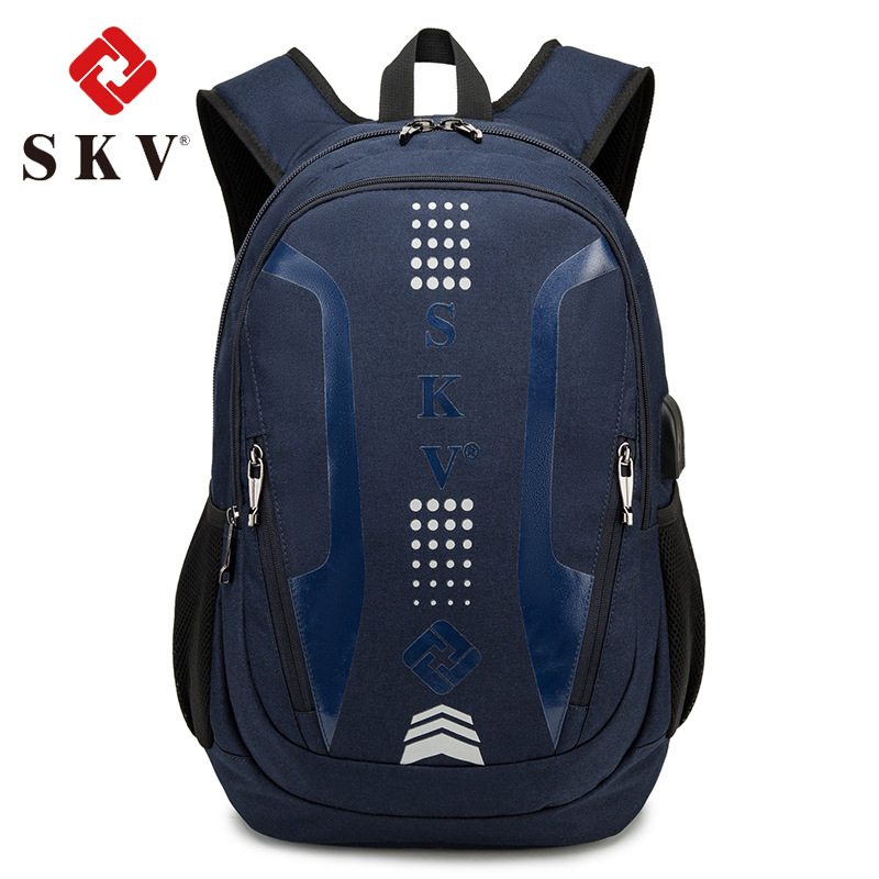 新款背包户外大容量学生书包男士休闲双肩包简约时尚潮流外贸定制