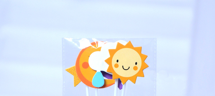 节日用品蛋糕装饰大彩虹生日彩虹套装派对蛋糕插件烘焙用品甜品台蛋糕插牌详情图8