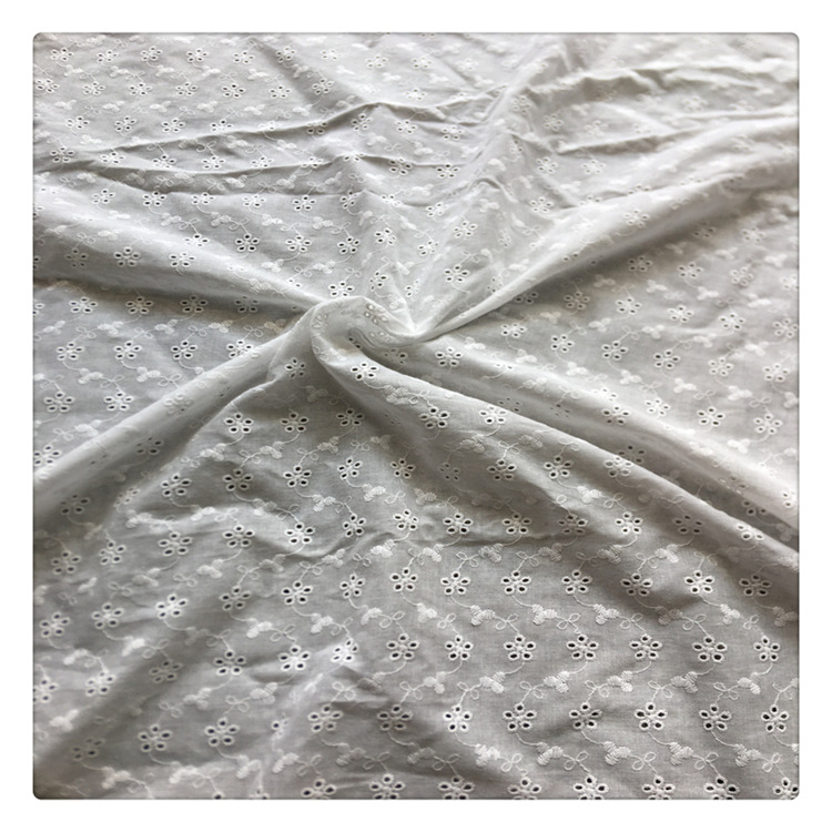 棉布9088 镂空棉线蕾丝电脑刺绣 童装 女装连衣裙 短裙 面料花边