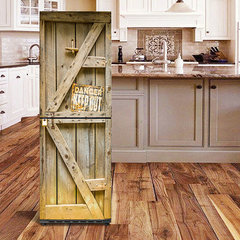 創意PVC貼紙 木板木門3D自粘冰箱貼 廚房裝飾自粘單門冰箱貼BX011