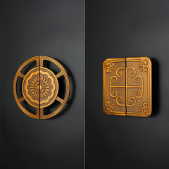 Chinese-style wardrobe door handles, antique bronze cabinet door handles, set-in wardrobe door pullers, drawer hardware