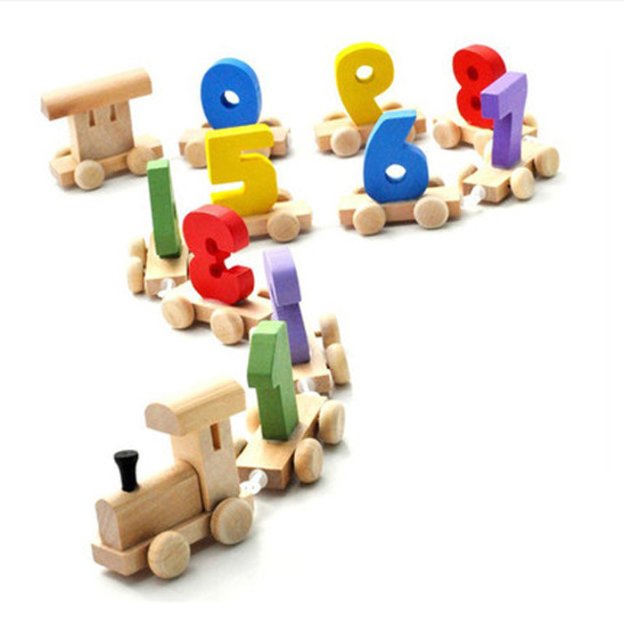 Wooden digital train