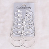 Fashionable metal earrings hip-hop style, simple and elegant design, punk style