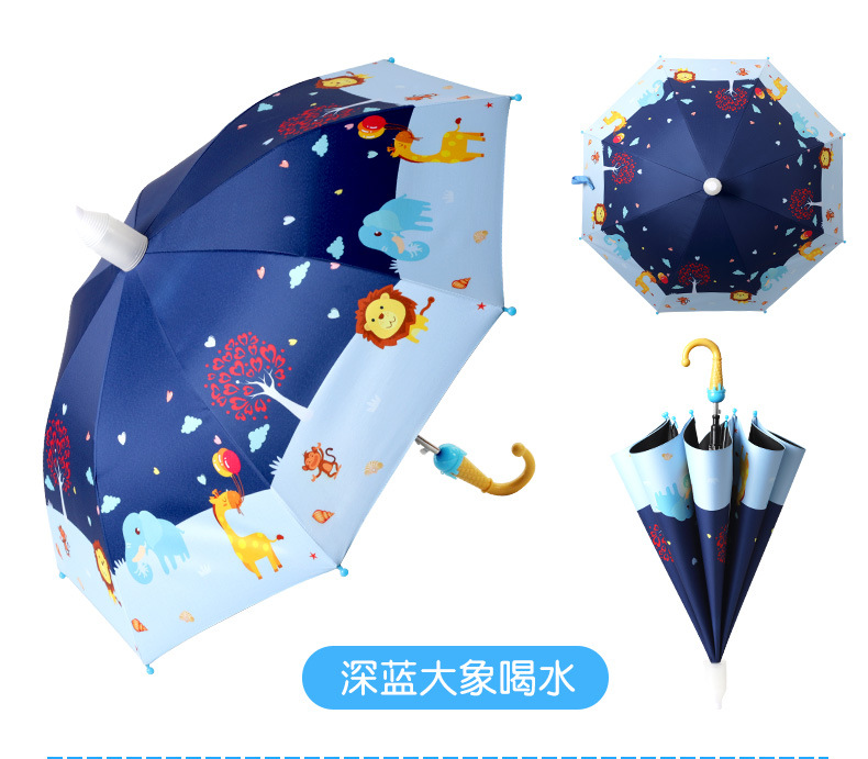 厂家直供小孩雨伞卡通儿童雨伞儿童黑胶雨伞印logo可批发儿童伞详情9