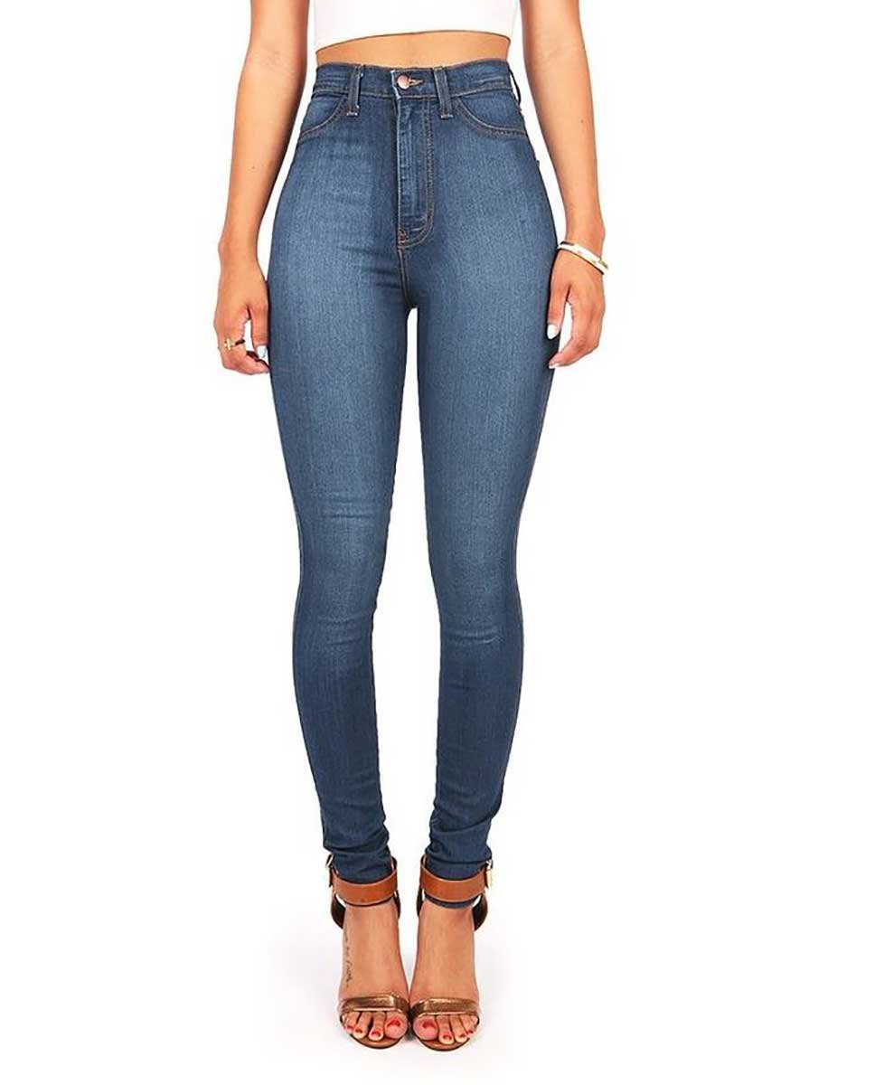 High Waist Slim Stretch Jeans NSWL79259