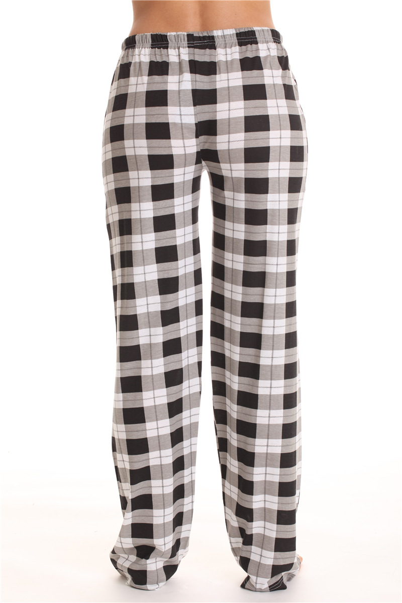 245g Weight Full Length Pants Length Spandex, Polyester Fabric Type Mid Waist Waist Line Casual Pants, Straight Pants Pants Type Stretchy Elasticity Holiday, Daily Occasion Loose Fit Type Plaid Pattern Summer, Spring Season Women's Gender Streetwear Style Women's Holiday Daily Streetwear Plaid Full Length Casual Pants Straight Pants 2