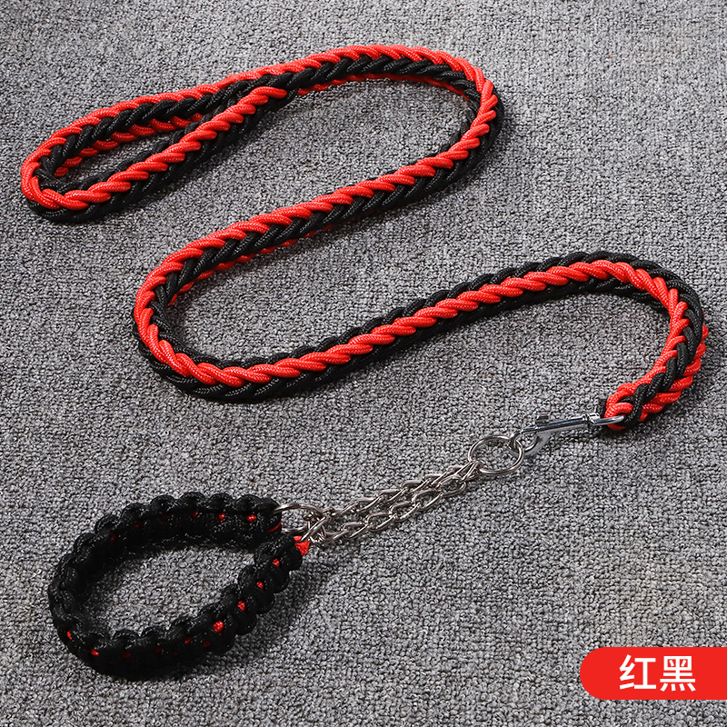 彩色八股尼龙编织宠物牵引绳1