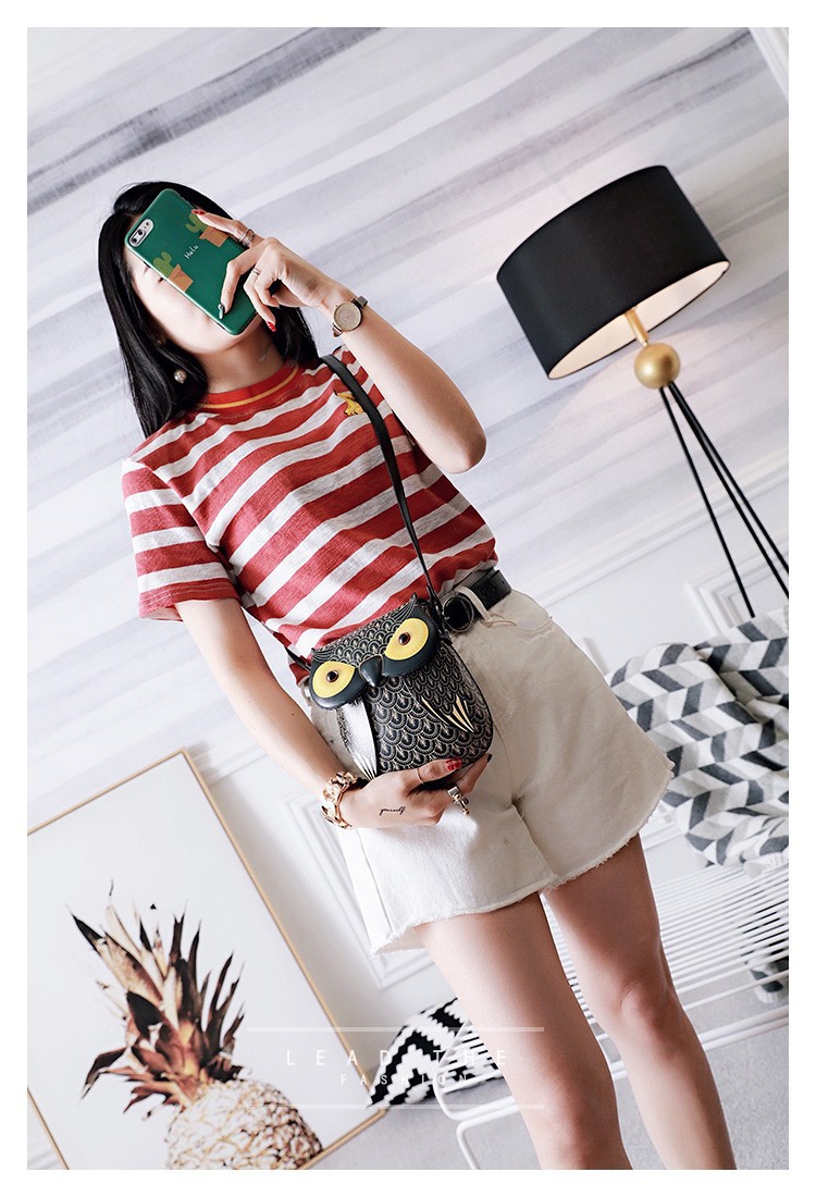 Borsa a tracolla gufo cartoon elegante donna borsa a spalla_voghion.com