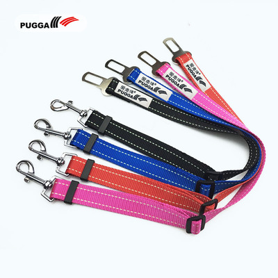 亚马逊PUGG宠物牵引带车载安全带狗牵引绳安全带夜光款|ms