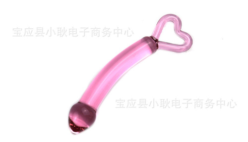 Glass anal plug sex rod outing anus glass rod sex toy back yard chrysanthemum bead female masturbation device