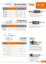 供应安威TPC扭力丝攻筒夹TPC攻牙仔攻牙筒夹TPC316 TPC830