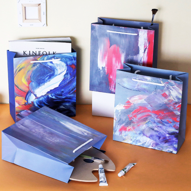 吾忆 ins风礼品袋小生日回礼袋服装包装袋创意礼物袋子手提袋纸袋