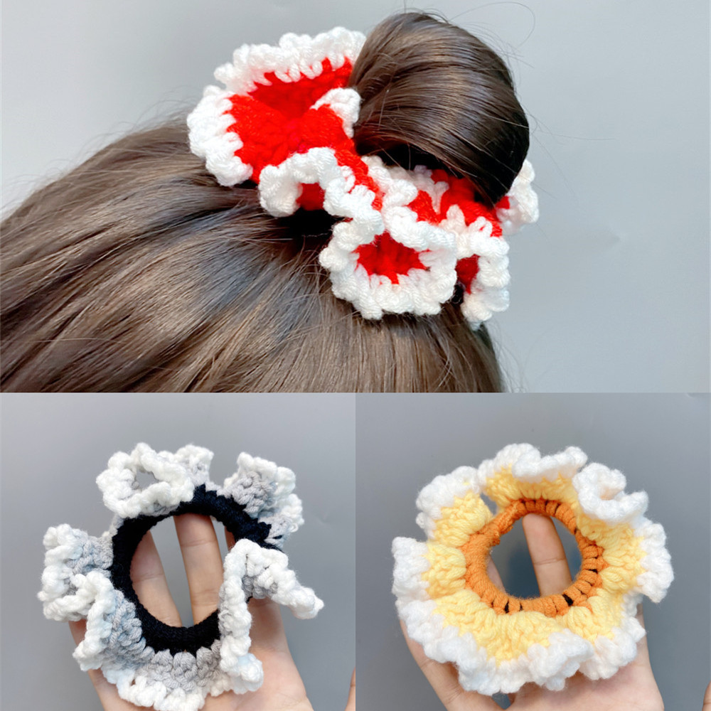 New Woolen Knitted Large Intestine Hair Scrunchies display picture 14