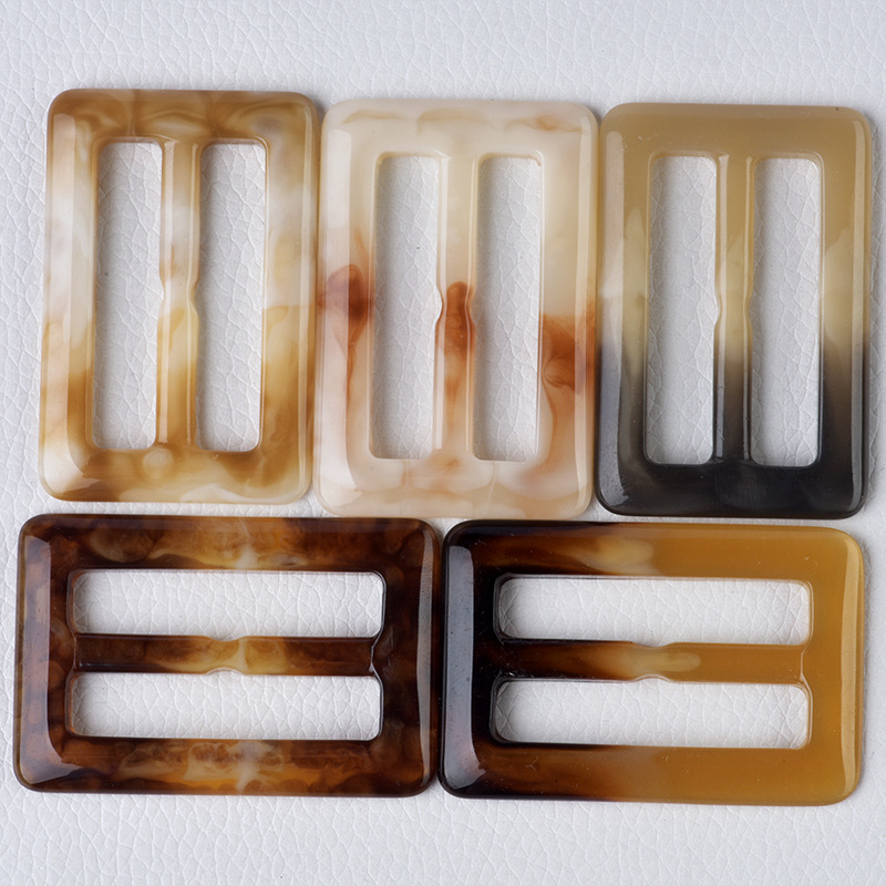 三档书包日字扣批发树脂腰扣丝巾带衣服打结辅料风衣大衣纽扣钮扣