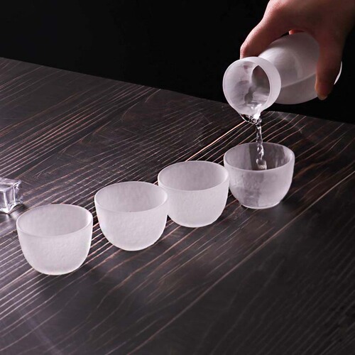 Japanese sake jug set white wine dispenser glass small wine cup one cup wine warmer eagle beak wine jug wine utensils
