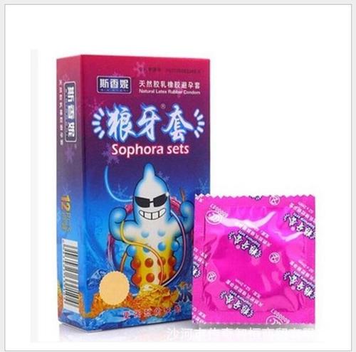 Scentsy Wolf Teeth Condoms 12-Pack Ice Sensation Automatic Vending Machine Can Hold Adult Toys Condoms Self-Delivery