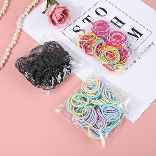100 child hair rope girl baby base hair ring does not hurt high elastic rubber band child hair accessories