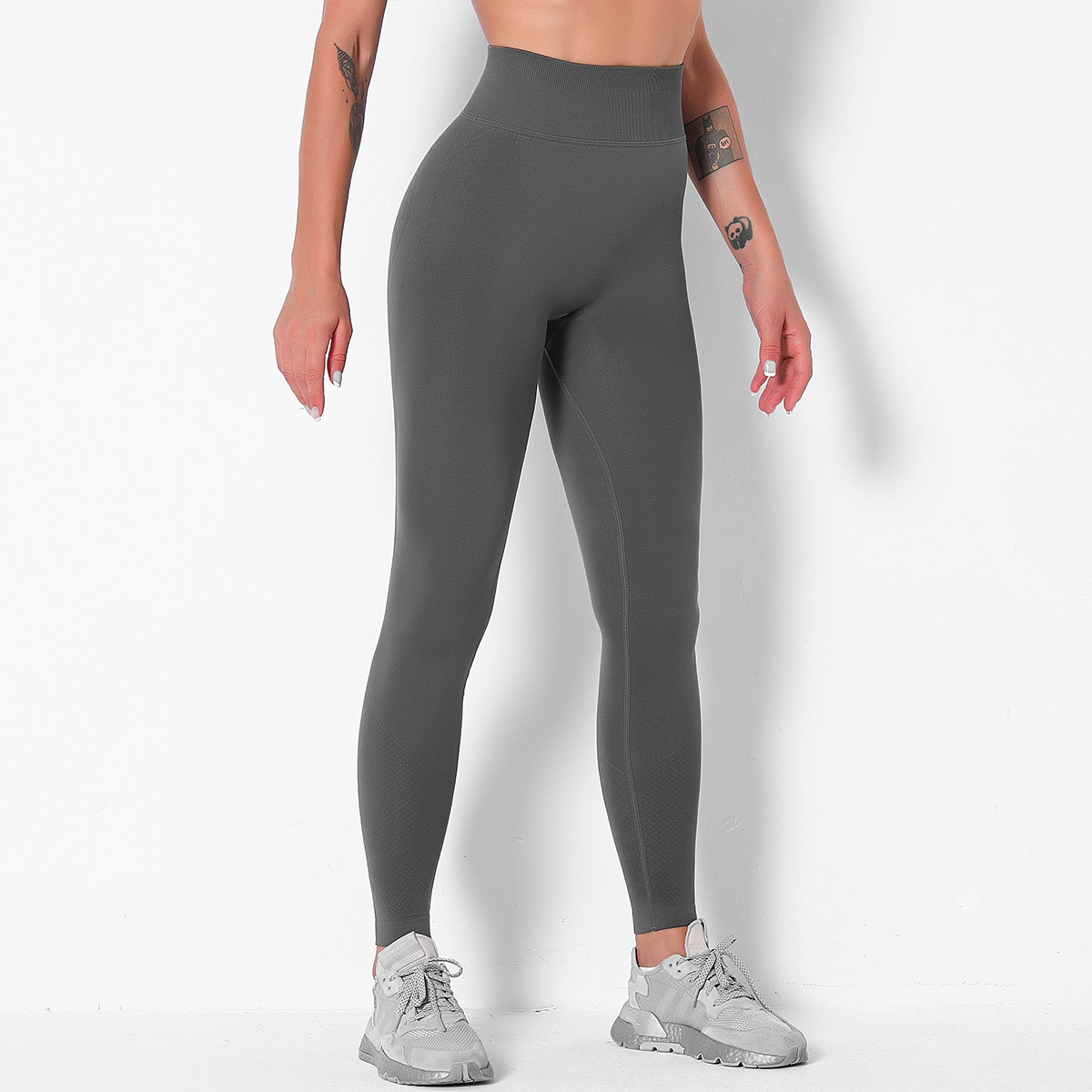 otoño invierno pantalones de yoga ajustados elásticos de cintura alta que levantan NSLX12855