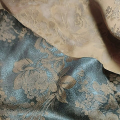 廠家直銷 順德真絲交織香雲紗面料 四季製衣服飾布料 大牡丹0016