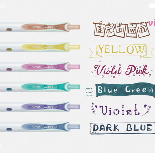 Japan's KOKUYO one meter new pure quick-drying color gel pen small fresh 0.5mm