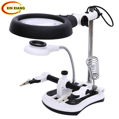 Four Times the Brightness 18LED Lamp Desk Lamp Reading Electric Iron Computer Chip Repair Detection Clip Magnifier