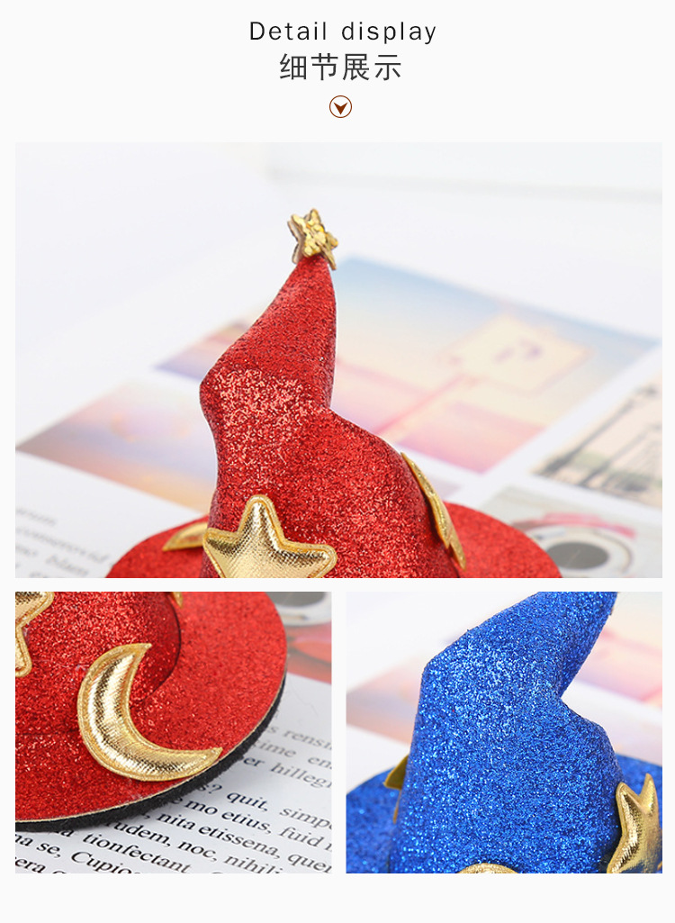 Halloween Curvy Witch Hat Hairpin Wholesale Nihaojewelry display picture 9