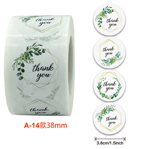 Wholesale roll-packed floral craft decorations, sealing envelopes, decorative self-adhesive labels
