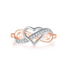 Fashionable unlimited ring heart shaped, zirconium, jewelry, European style, wholesale