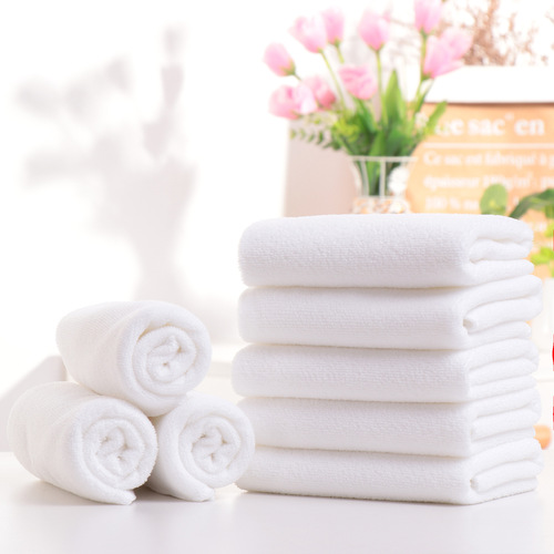 Hotels, guesthouses, public baths, hot springs, one-time use towels, white, wholesale, hair salons, foot massage shops, water-absorbent, non-falling hair