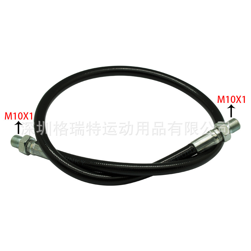 24寸36寸黑色高压充气管带充气阀软管气体充气大转小过气管1/8BSP