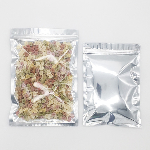 Manufacturer's aluminum-plated yin and yang bone bag aluminum foil translucent ziplock bag flower tea seal bag jewelry food packaging bag