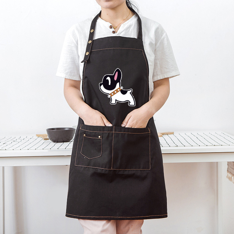 Botón-Negro-perro blanco y negro