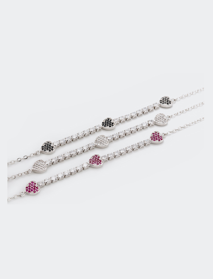 Vente En Gros Bracelet Zircon En Forme De Coeur display picture 6