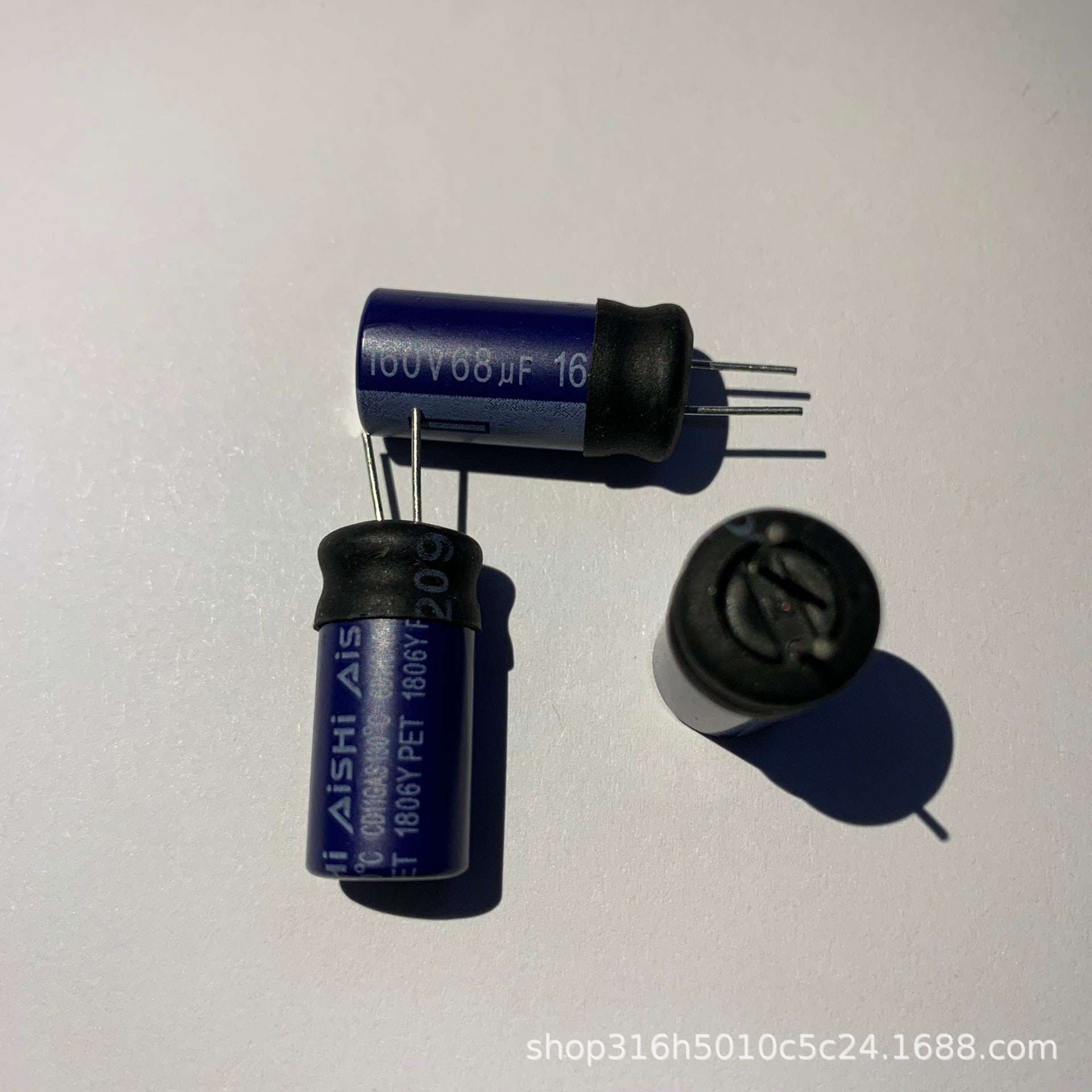 160V68UF10*20MM 蓝色耐高温130度 LED电源专用电解电容 价格优势