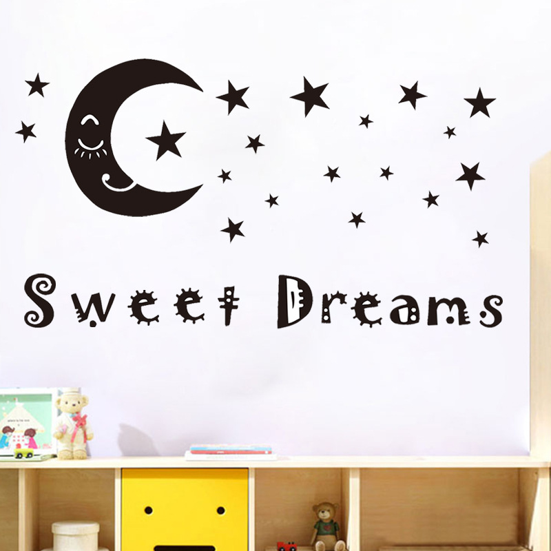 Creative  English Proverbs Star Moon Wall Stickers display picture 4