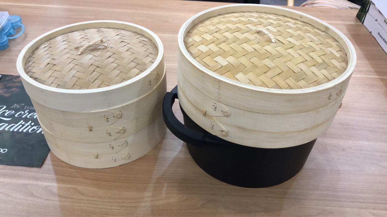 Factory direct sales, pure hand-woven bamboo steamer, Hong Kong-style dim sum steamer, pastry steamer rack detail image 3