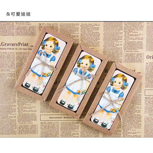 5203 Retro Eiffel Tower Bookmark Customization Creative Paper Bookmark British Style Bookmark Wholesale