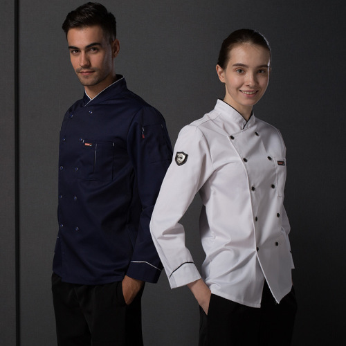 Chef overalls Hotel Restaurant Chef coat season long sleeve work clothes barbecue shop service canteen kitchen chef clothing