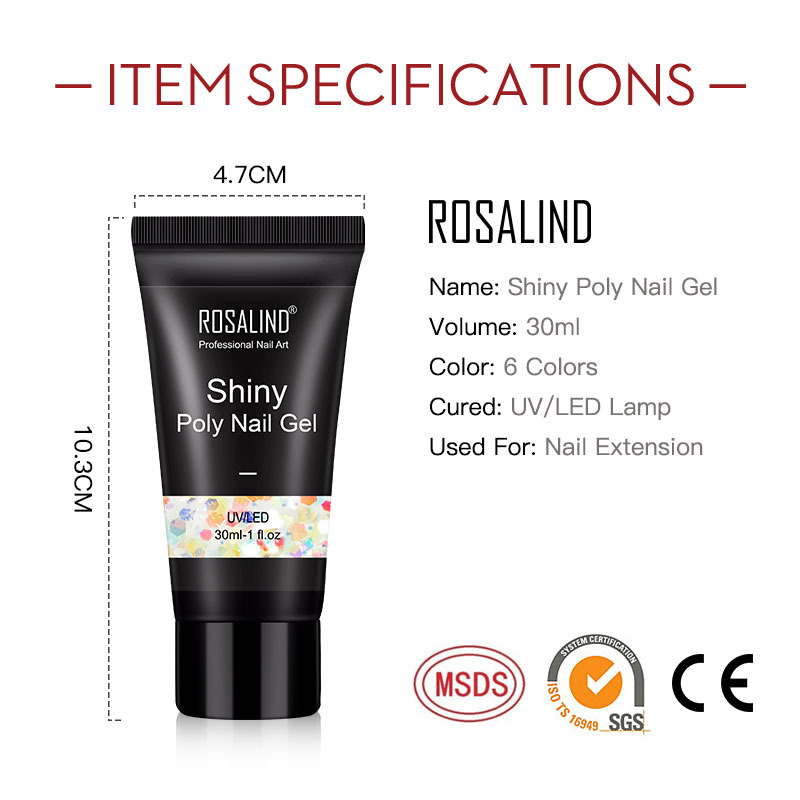 跨境货源30ML延长胶工具套装3只装 美甲艺术造型快速延长液凝胶甲