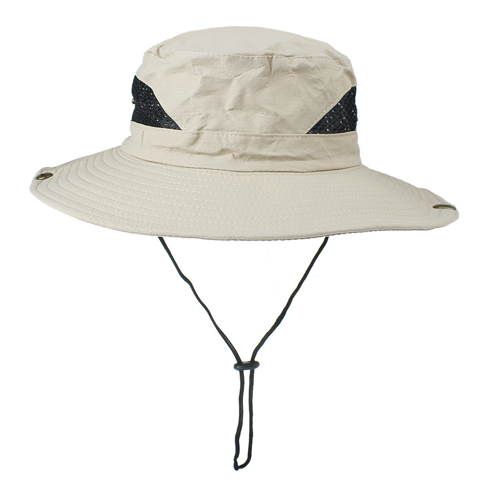 Unisex Simple Style Solid Color Elastic Drawstring Design Flat Eaves Sun Hat display picture 2
