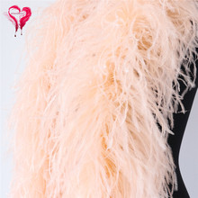 批发定制鸵鸟毛条演出服装辅料羽毛材料加厚绒毛条驼鸟毛围巾配件