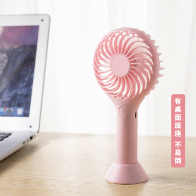 廠家直供小風扇 USB充電迷妳手持便攜靜音桌面兒童小電扇壹件代發
