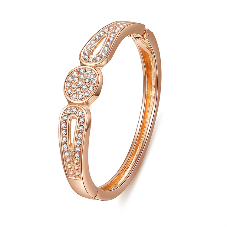 Fashion Simple Diamond Gold Plated Bracelet