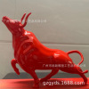 Cow sculpture new year Zodiac Bull Decoration Wild cattle Statue Arts and Crafts FRP Scenery Sculpture customized