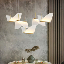 后現代床頭小吊燈北歐創意小鳥餐廳吧台燈輕奢全銅個性餐桌燈批發