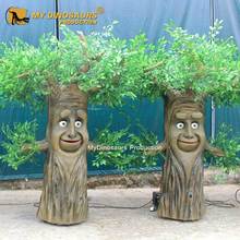 源头厂家-仿真硅胶材质机械电动说话树模型 公园游乐园互动树