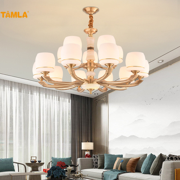Copper modern and minimalistic design ceiling lamp for country house…